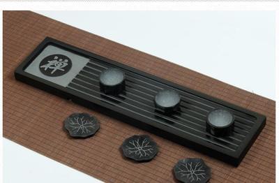 天然乌金石茶盘 工艺与艺术的完美融合